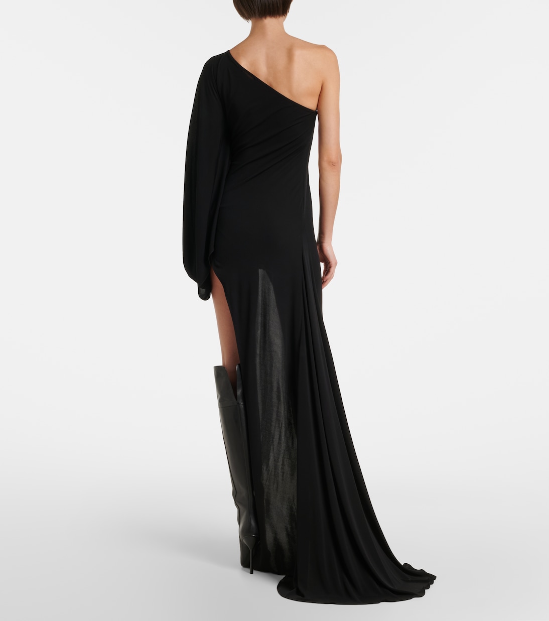 Asymmetric jersey maxi dress | Gucci