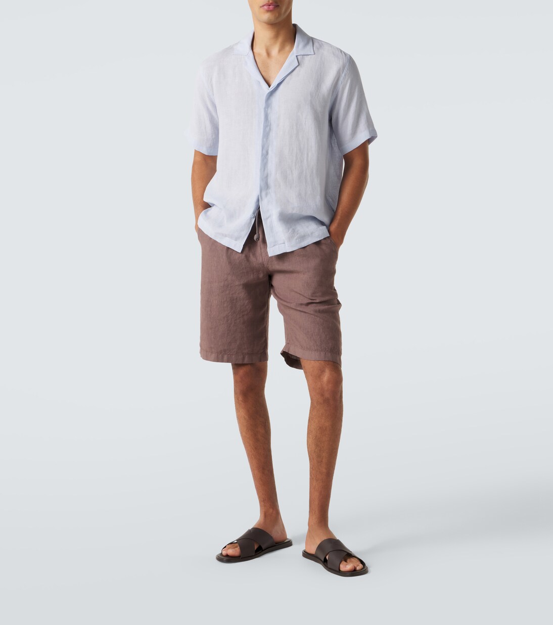 Shorts aus Leinen | Fedeli