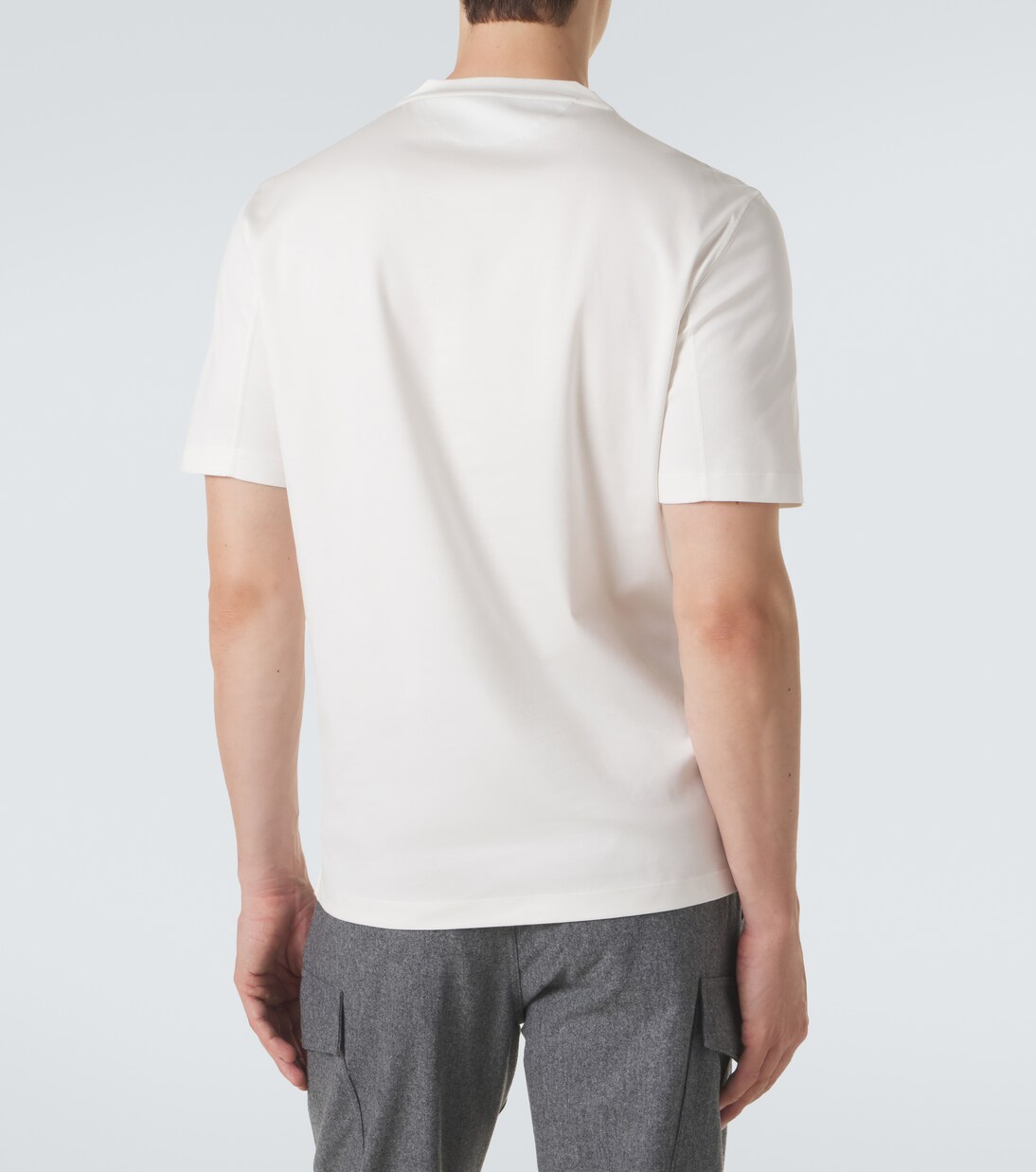 Logo cotton jersey T-shirt  | Brunello Cucinelli