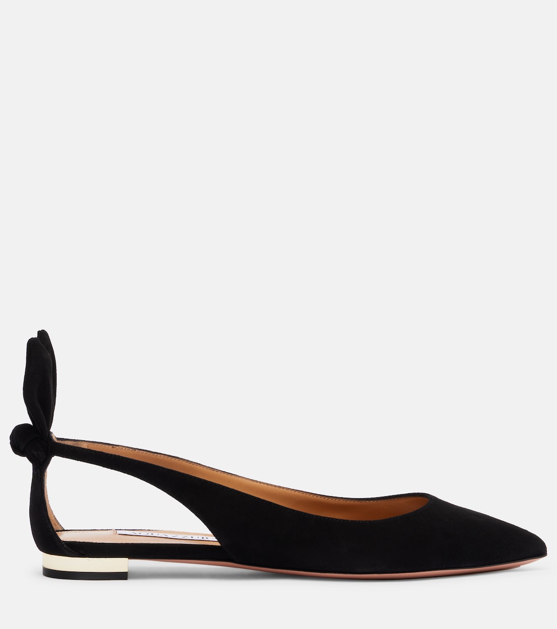 Bow Tie suede ballet flats | Aquazzura