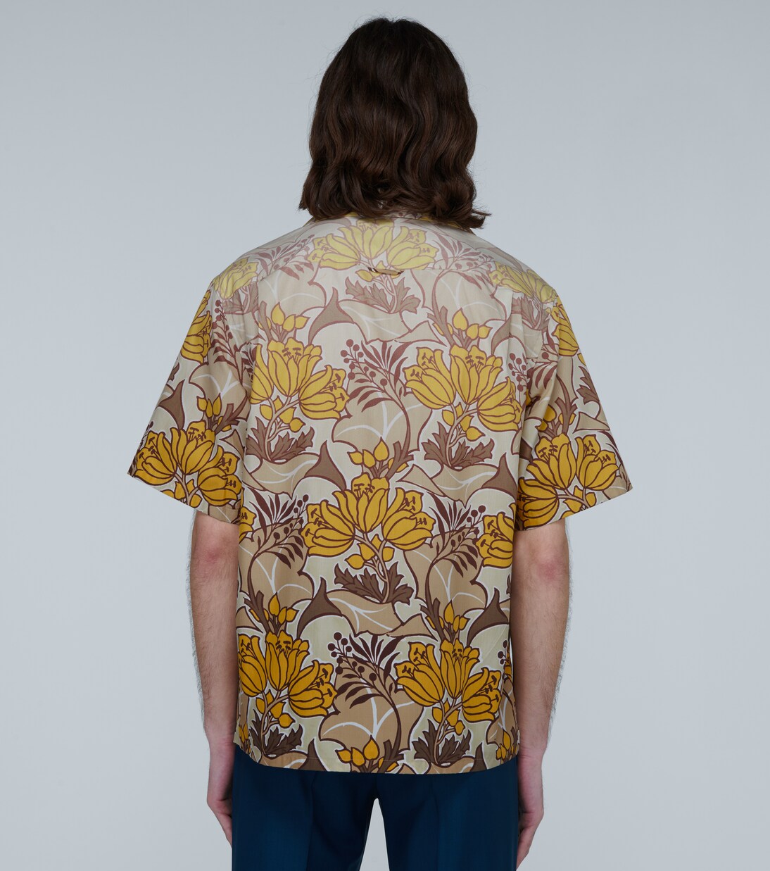 Floral print short-sleeved shirt | Prada