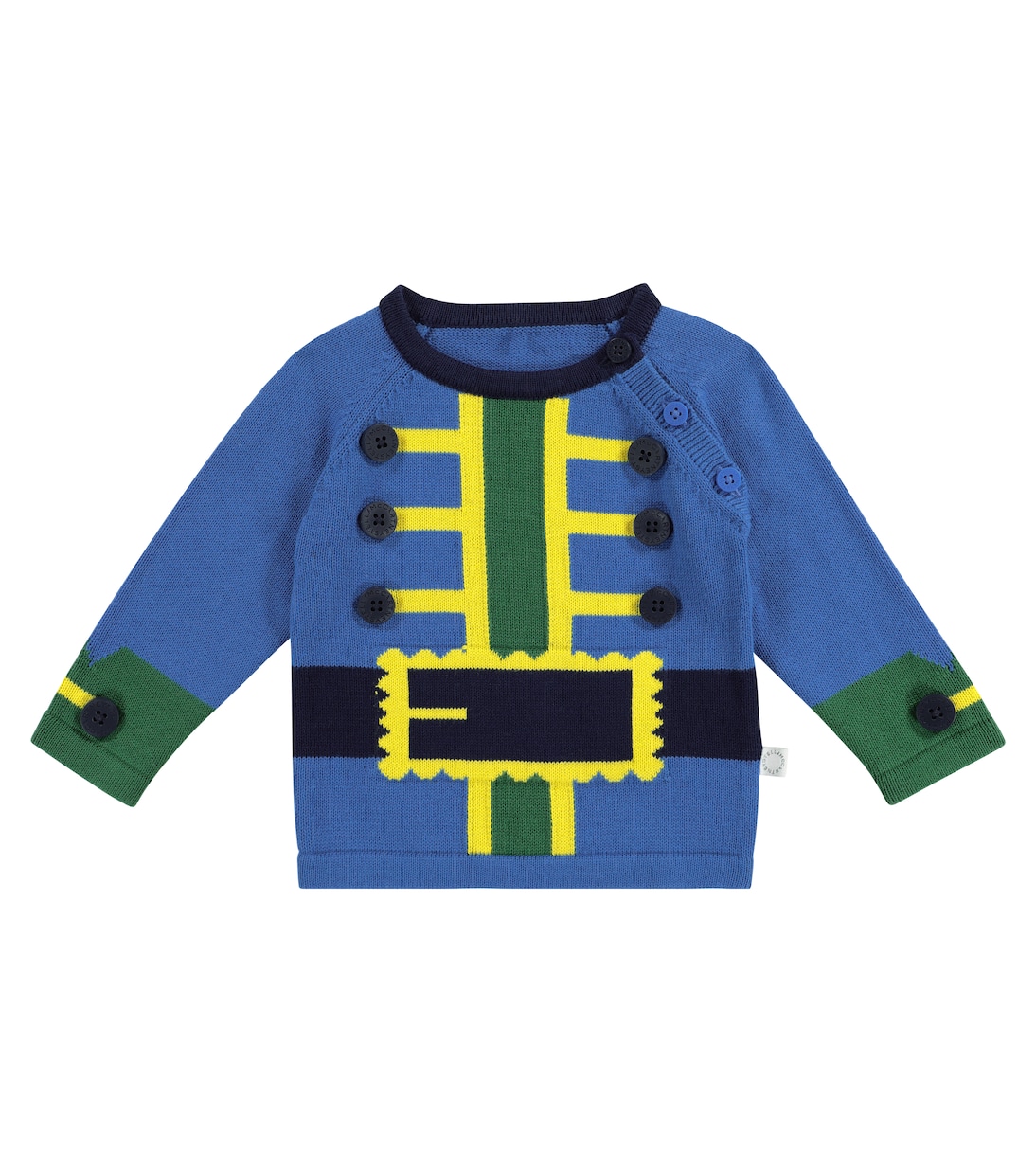 Baby intarsia cotton sweatshirt | Stella McCartney Kids