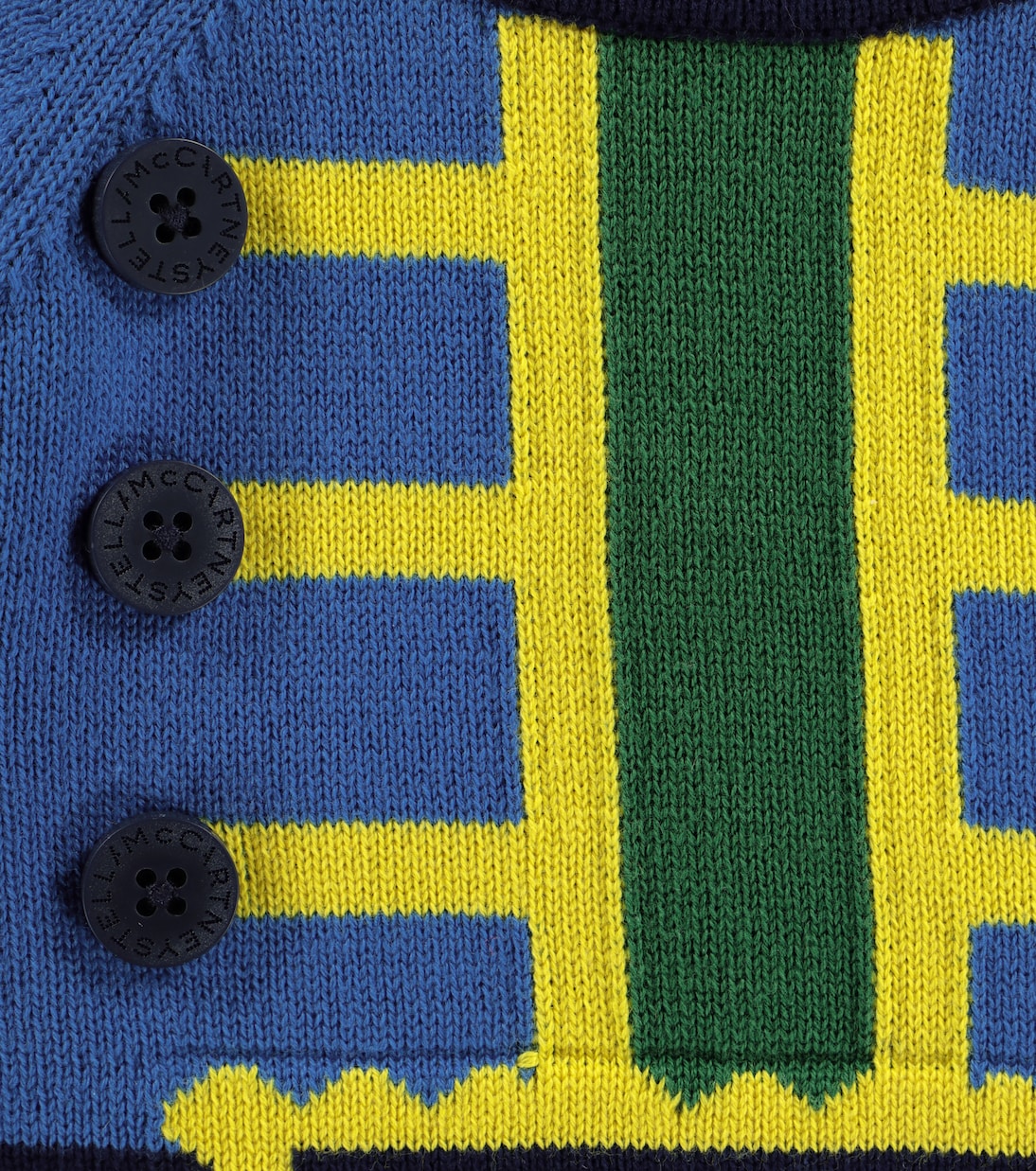 Baby intarsia cotton sweatshirt | Stella McCartney Kids