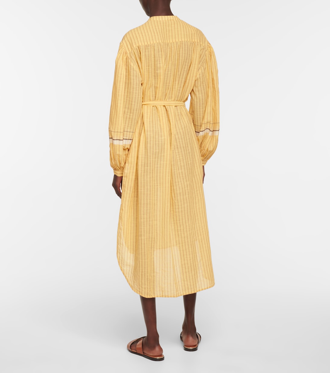 Robe midi Rabea à rayures en coton | Ulla Johnson