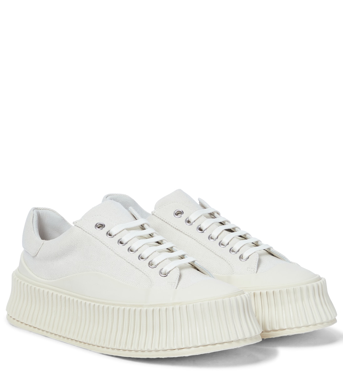 Canvas platform sneakers | Jil Sander