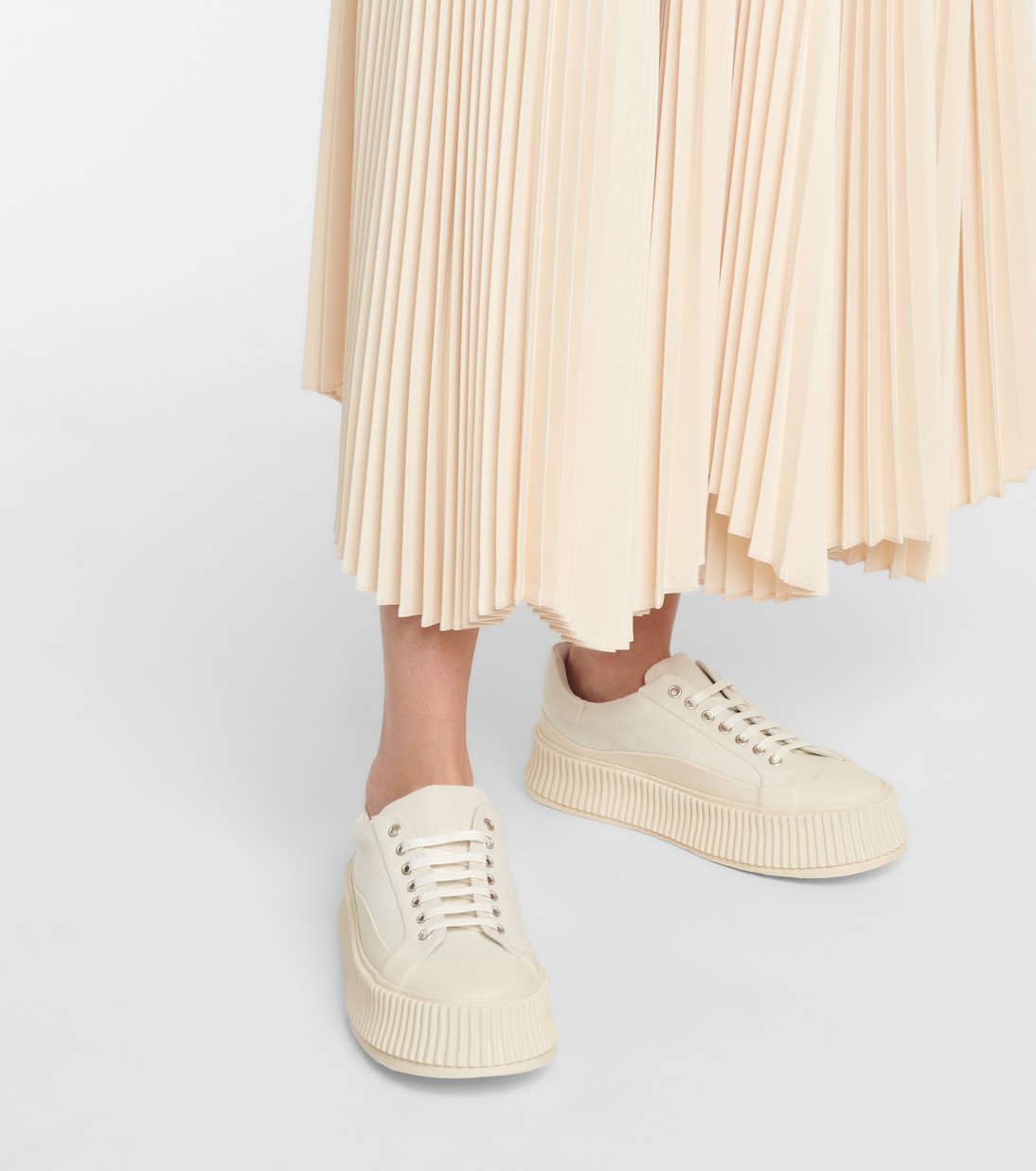 Canvas platform sneakers | Jil Sander