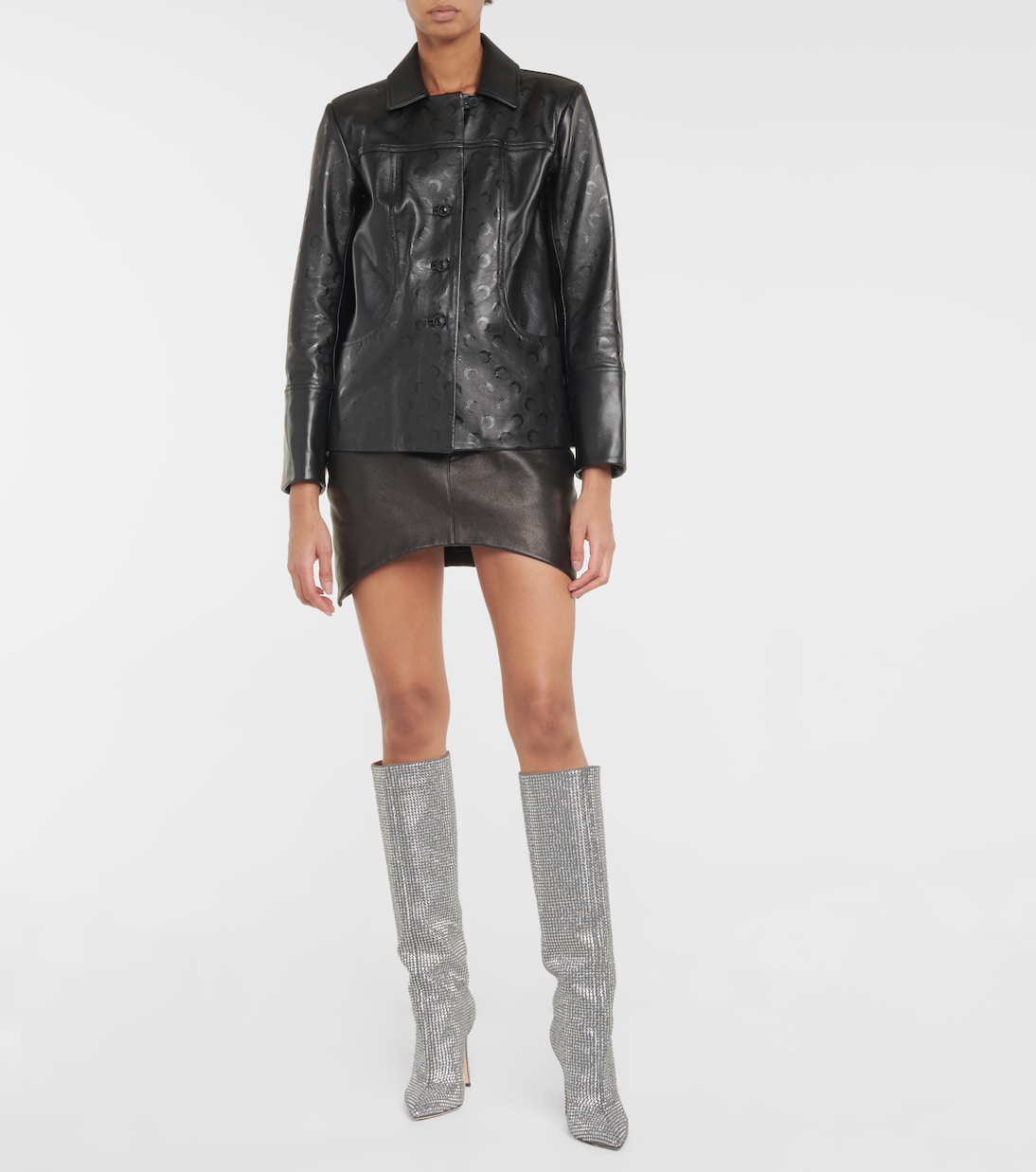 Verzierte Stiefel aus Veloursleder | Paris Texas