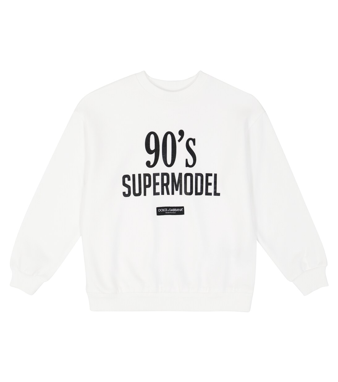 Sweat-shirt imprimé en coton | Dolce&Gabbana Kids