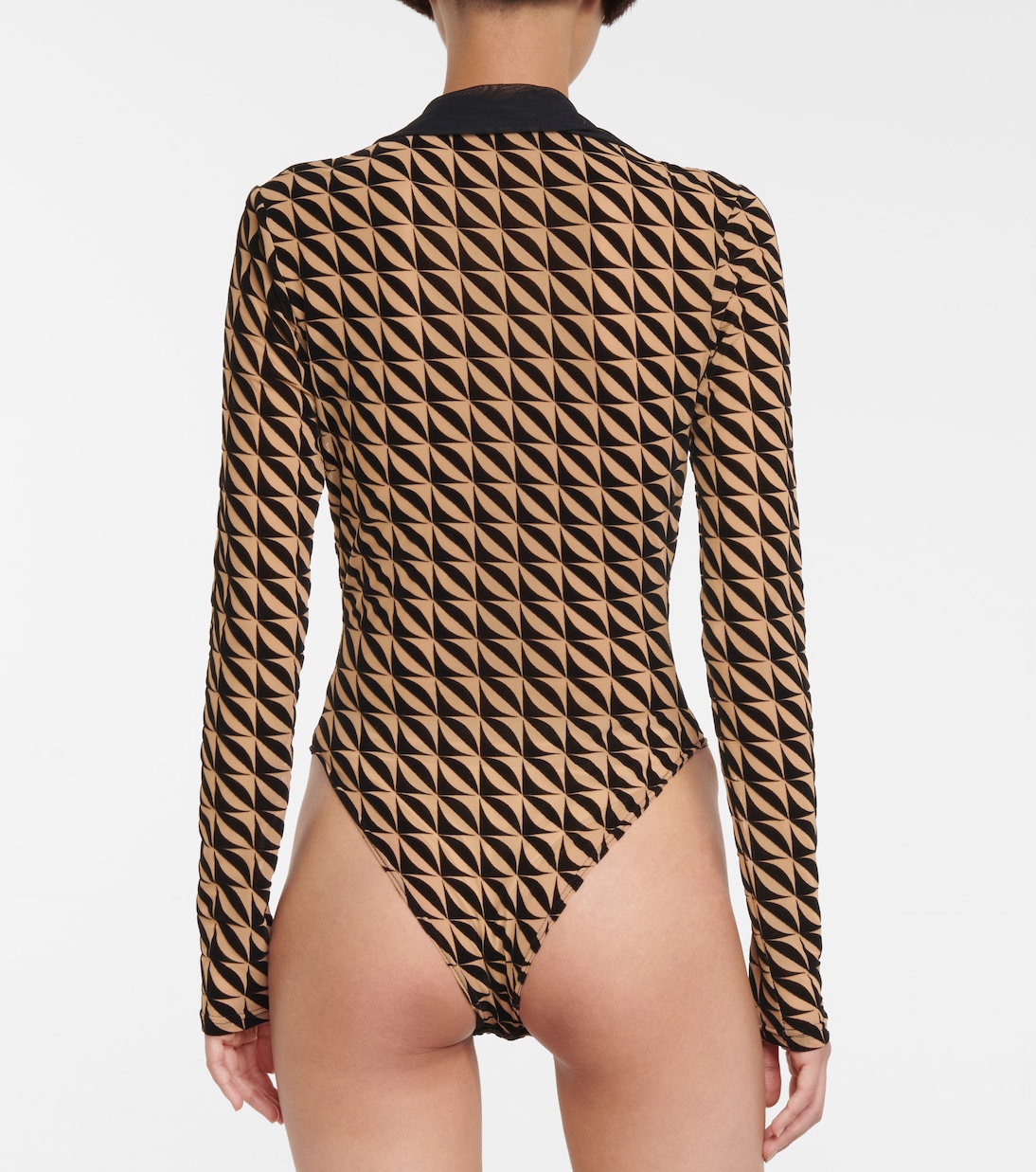 Body aus Jacquard-Mesh | David Koma