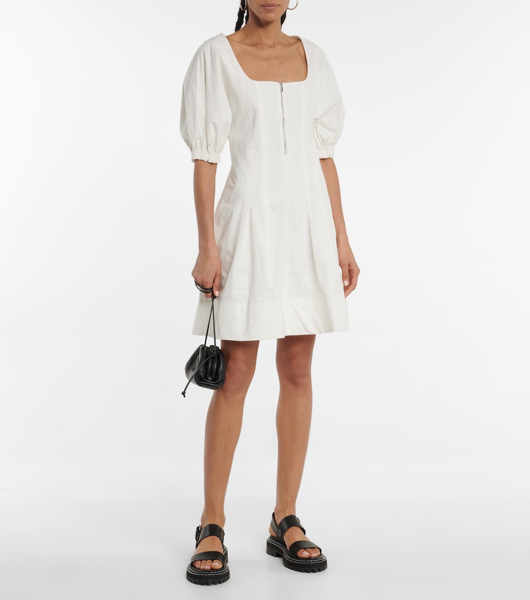 Robe White Label en coton et lin | Proenza Schouler