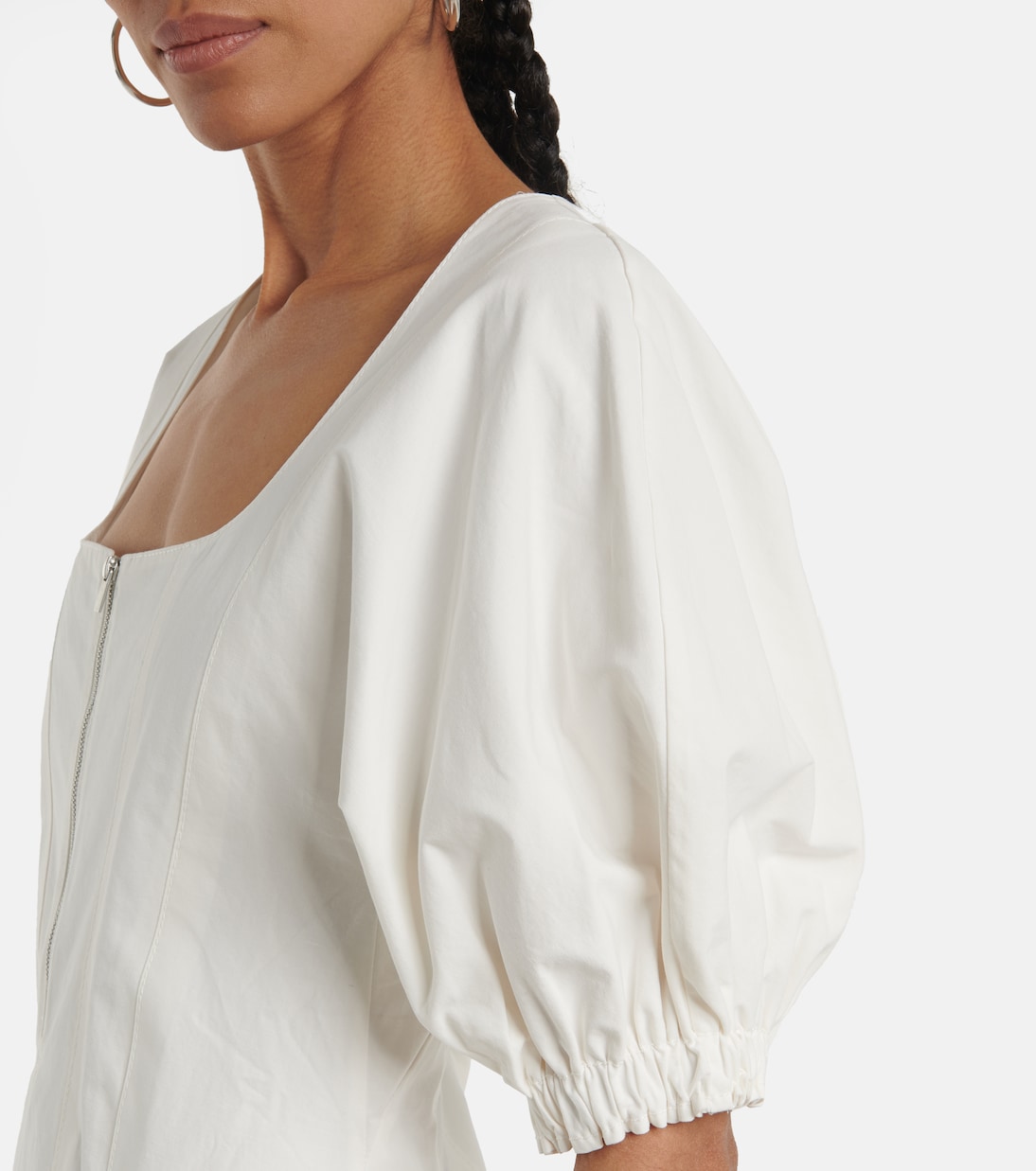 Robe White Label en coton et lin | Proenza Schouler
