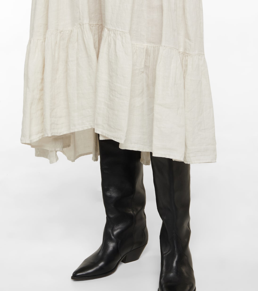 Robe midi Karina en lin | Velvet