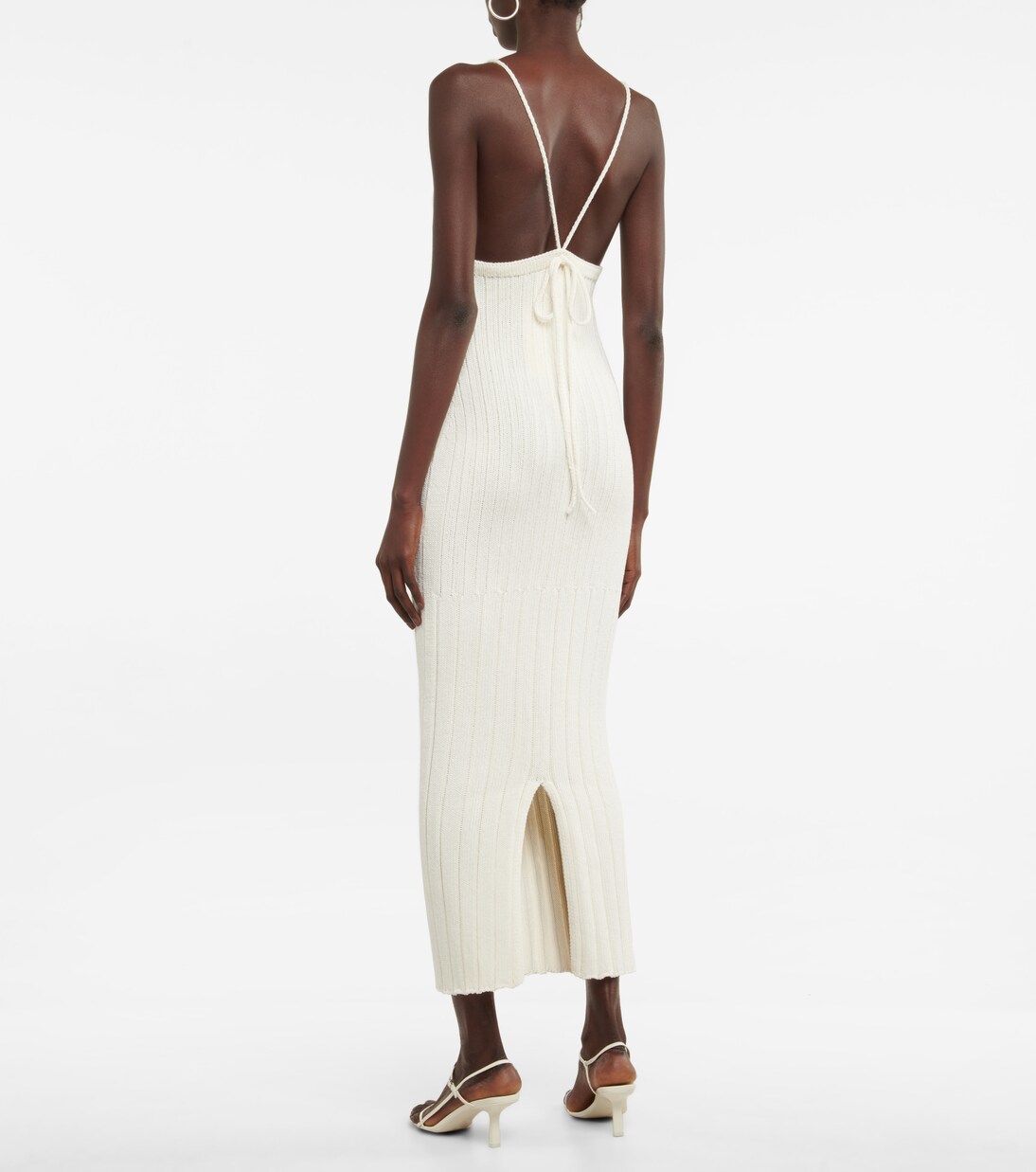 Robe longue Olympia en coton mélangé | Khaite