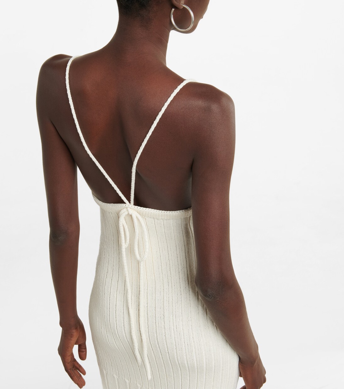 Robe longue Olympia en coton mélangé | Khaite