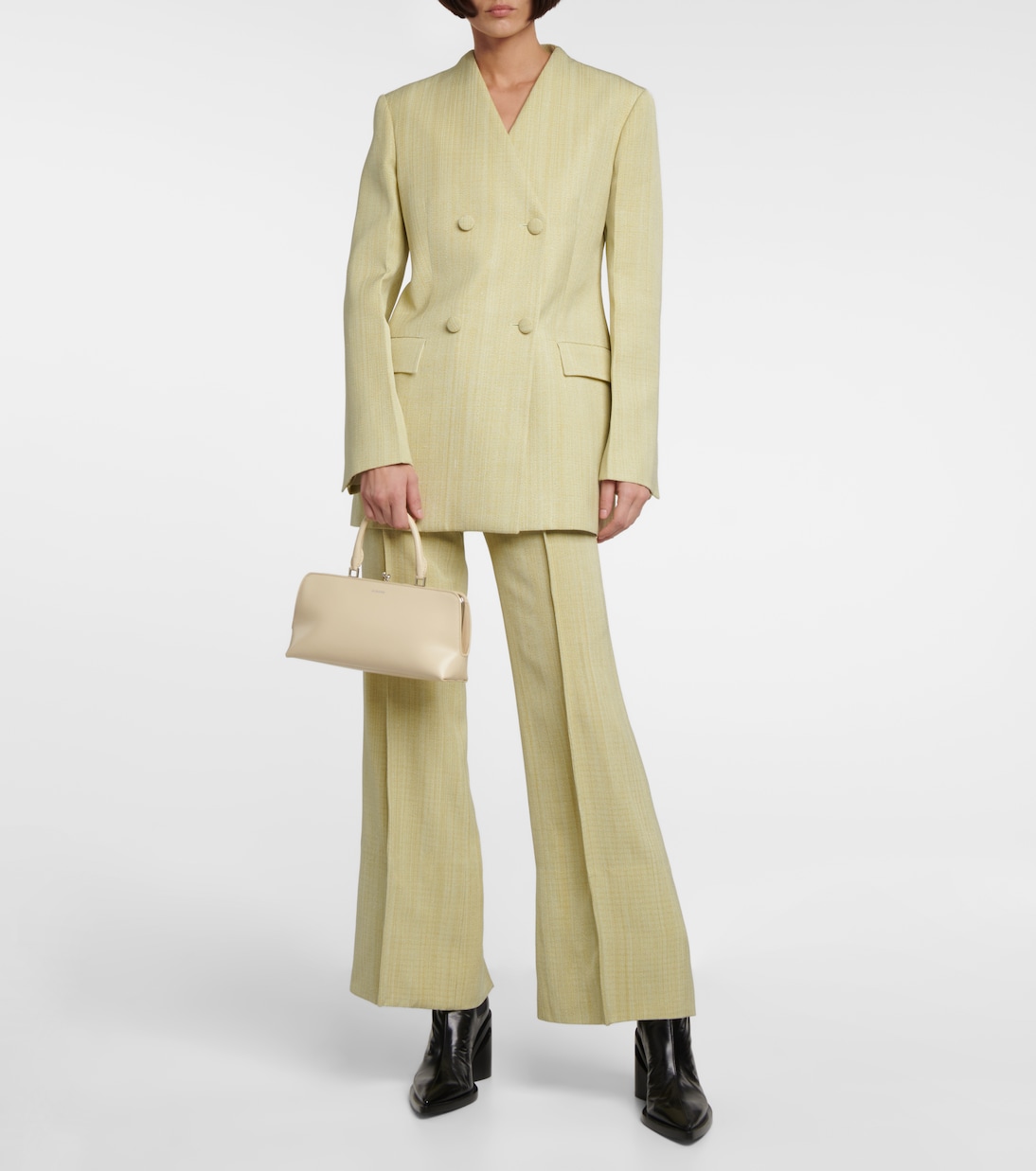 Pantalon raccourci à taille haute | Jil Sander