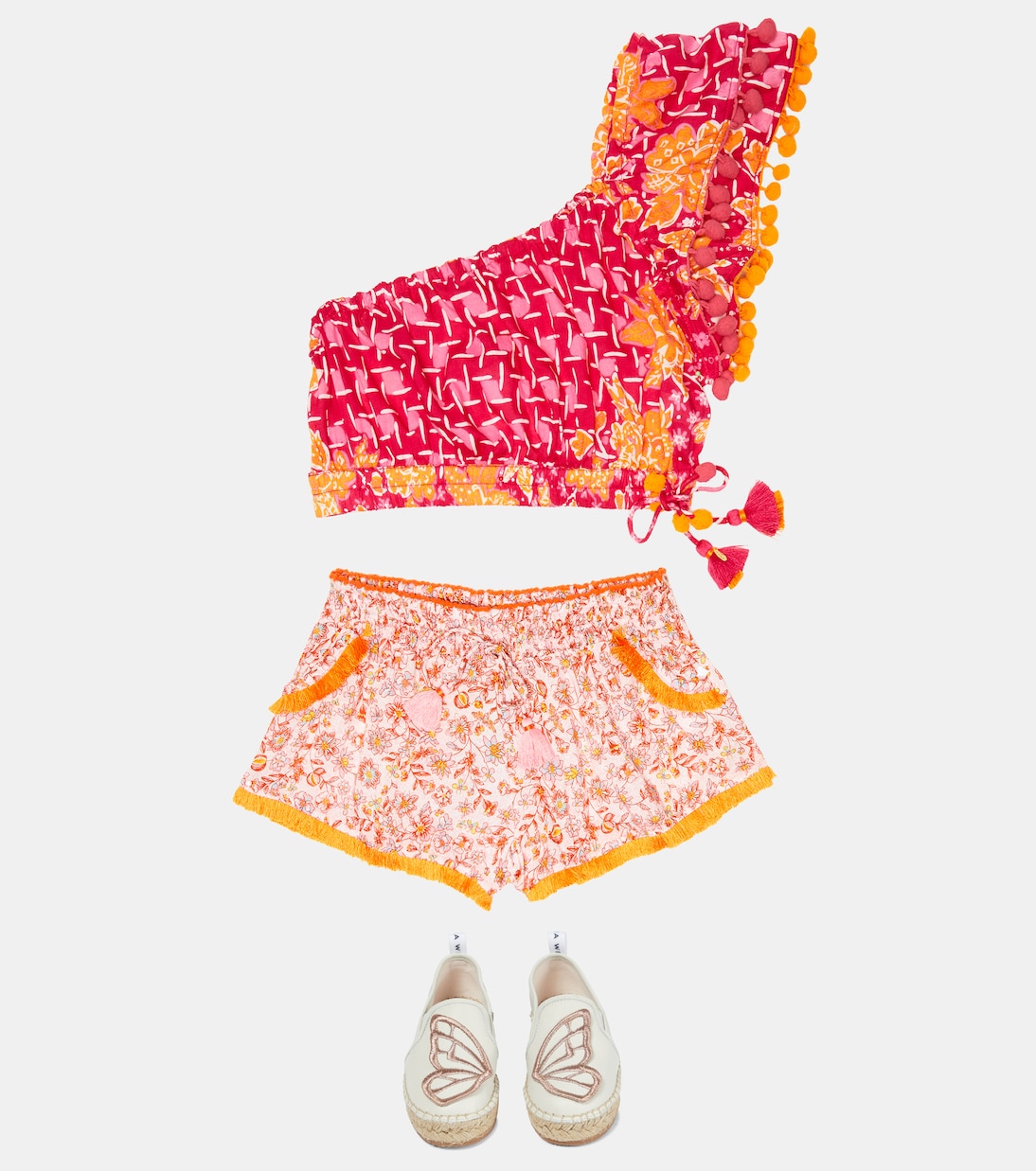 Lulu floral shorts | Poupette St Barth Kids