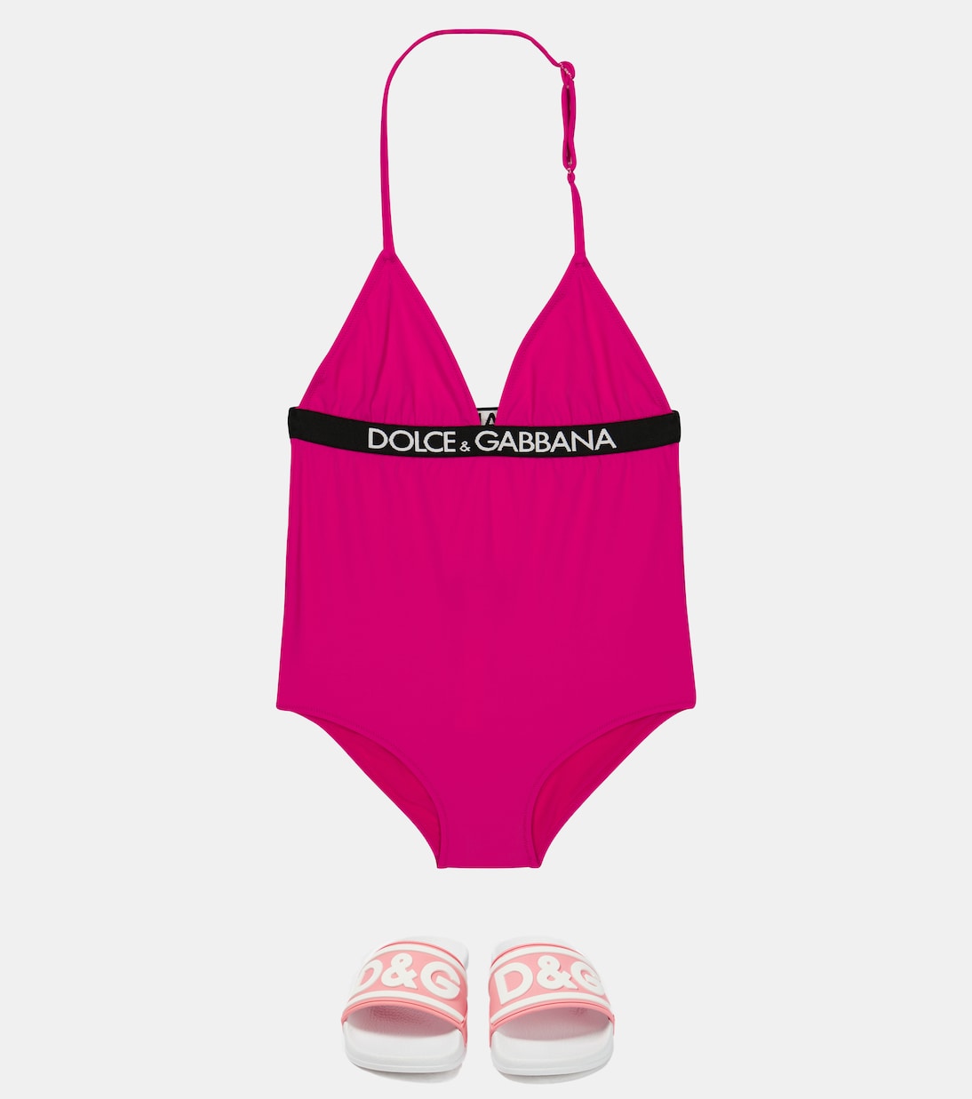 Logo halter swimsuit | Dolce&Gabbana Kids