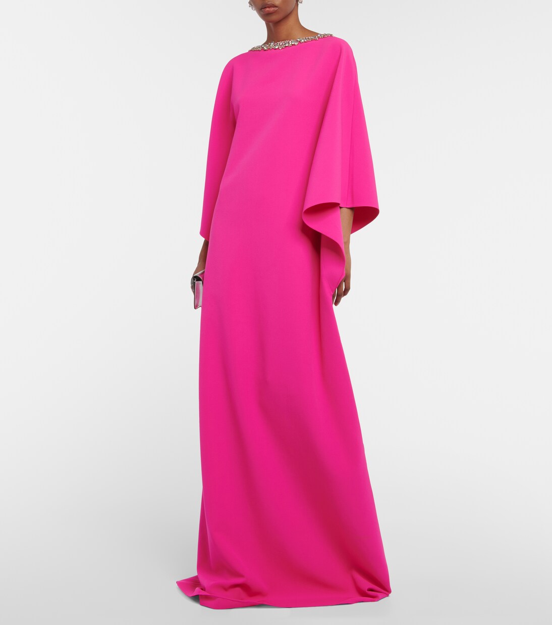 Verzierte Robe Arama aus Crêpe | Safiyaa