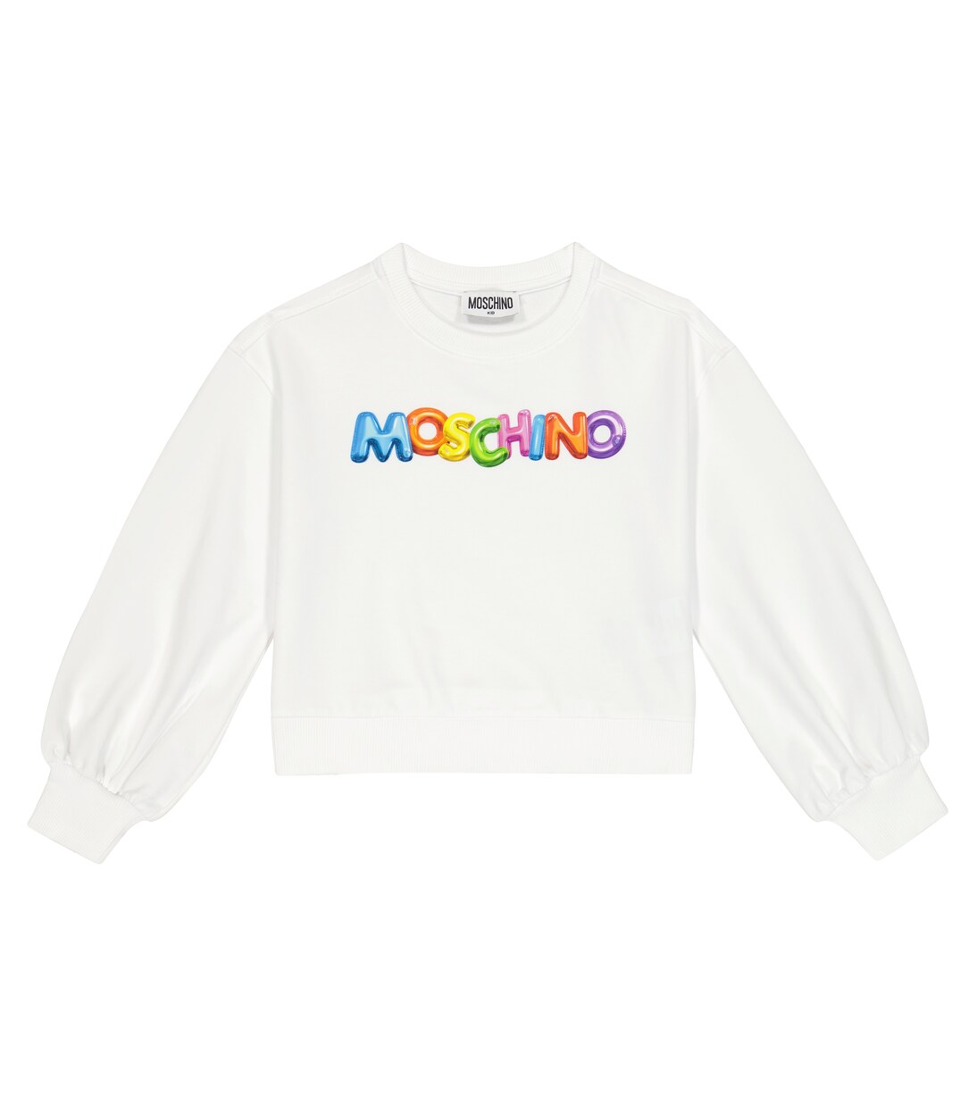 Sweat-shirt imprimé en coton mélangé | Moschino Kids