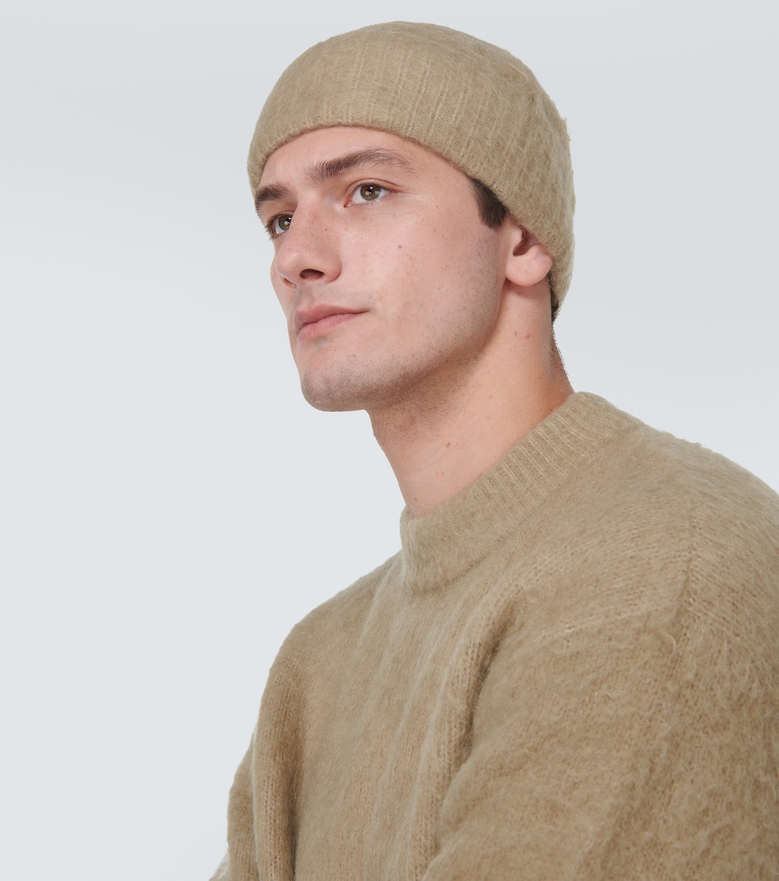 Gorro de lana y mohair acanalado | Acne Studios