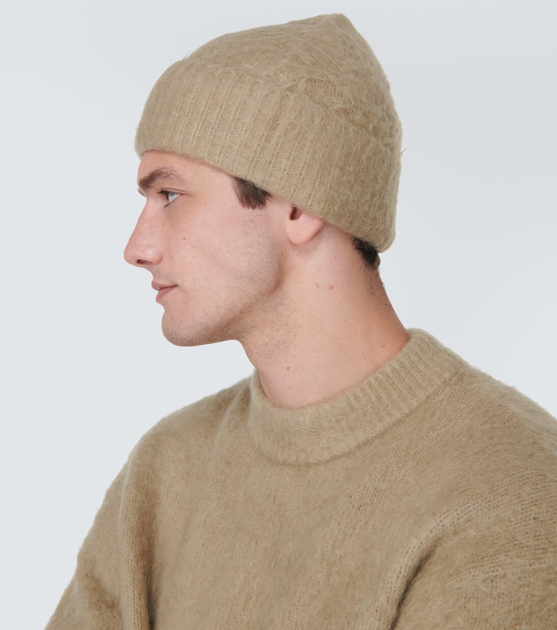 Gorro de lana y mohair acanalado | Acne Studios