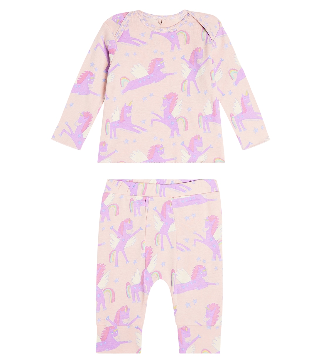Baby printed cotton pajamas | Stella McCartney Kids