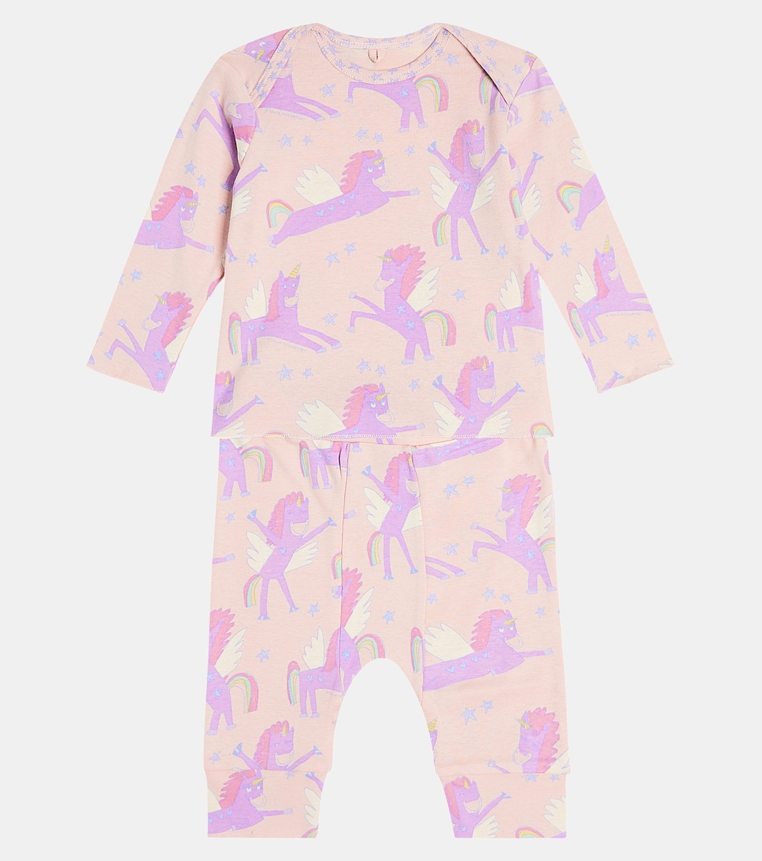 Baby printed cotton pajamas | Stella McCartney Kids