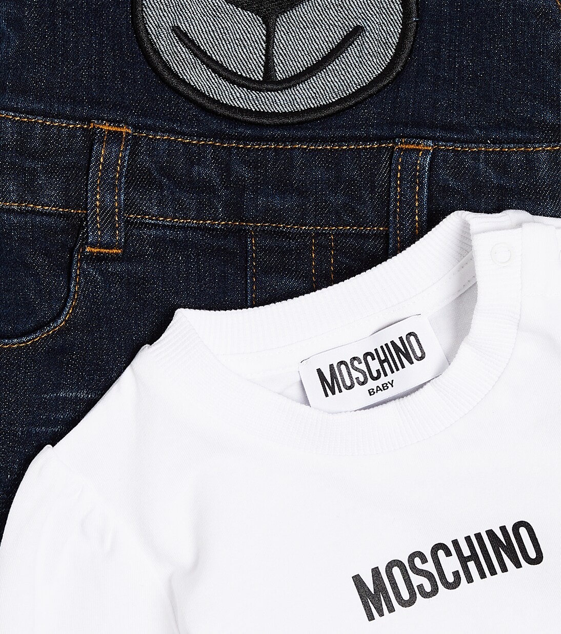 Baby Teddy Bear dress and T-shirt set | Moschino Kids