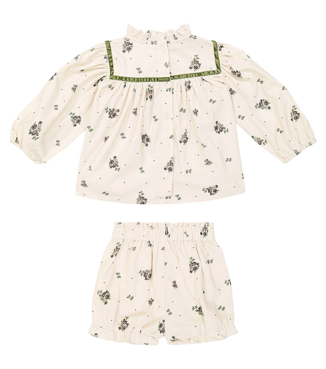 Bébé – Ensemble blouse et short Ayame en coton | C'era Una Volta