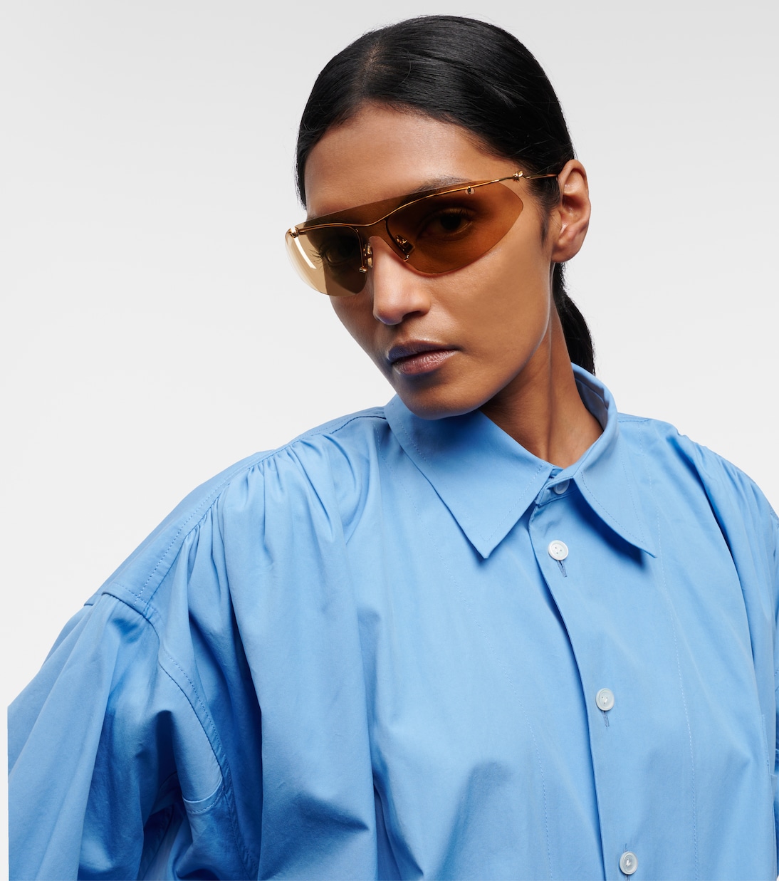 Knot shield sunglasses | Bottega Veneta