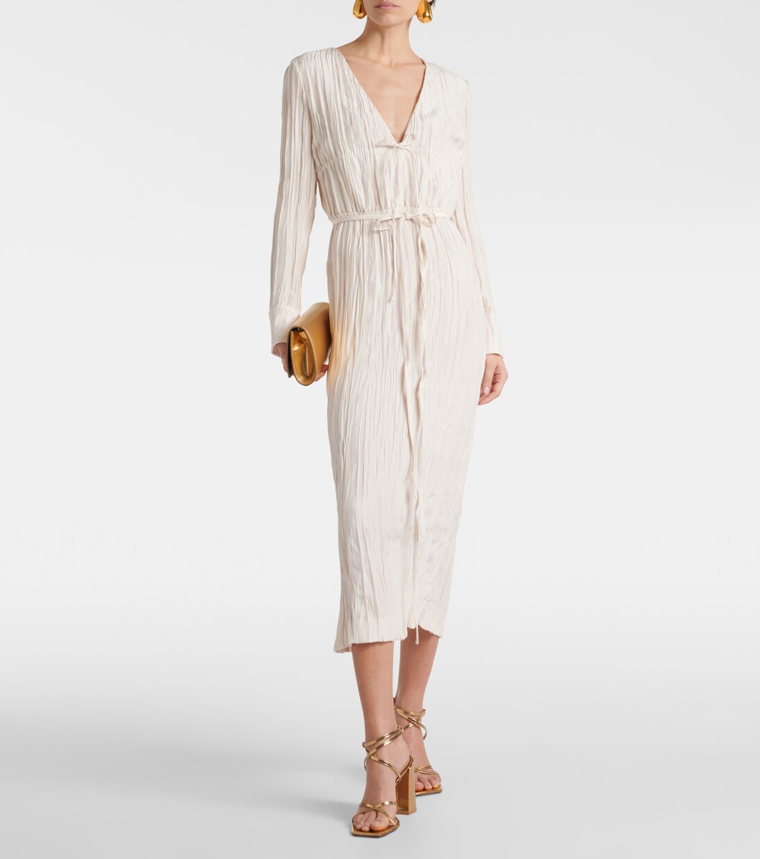 Robe midi Carol en satin | Altuzarra