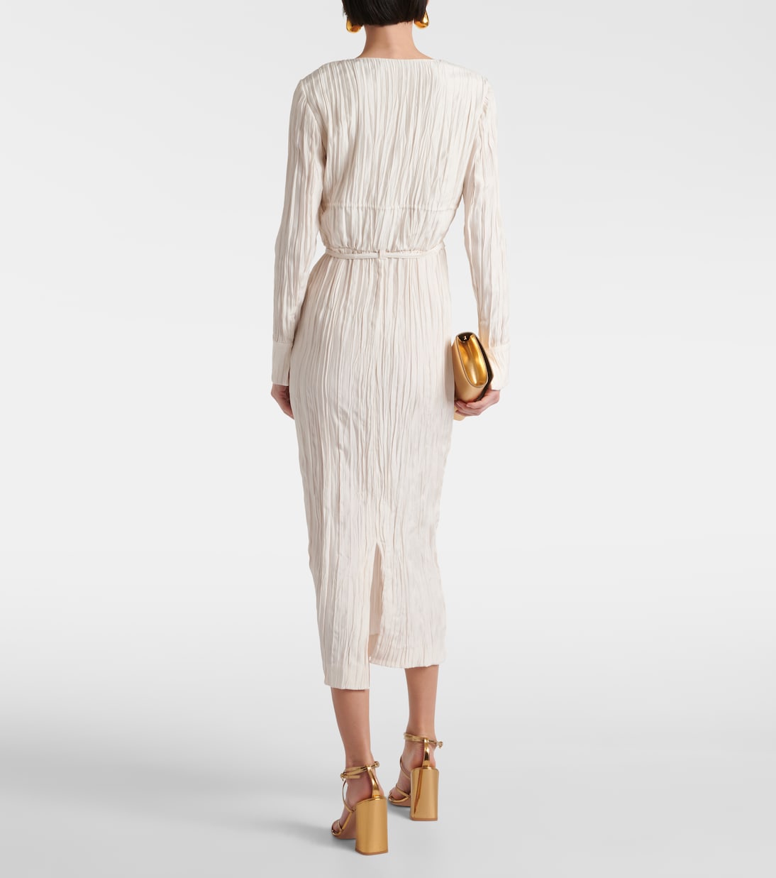 Robe midi Carol en satin | Altuzarra