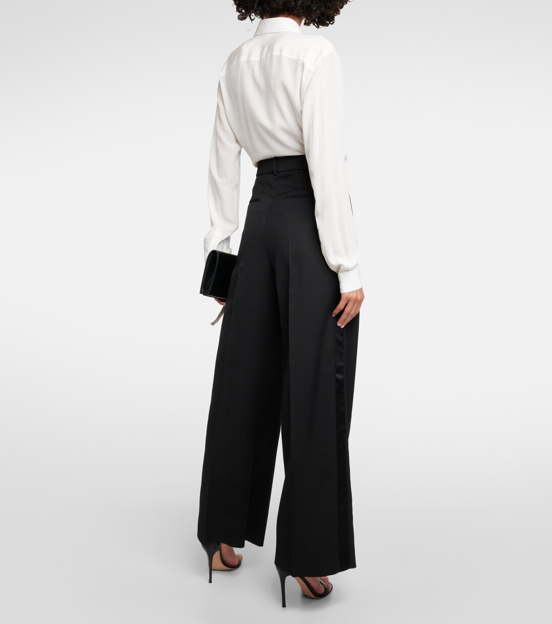 Weite Hose aus Schurwolle | Wardrobe.NYC