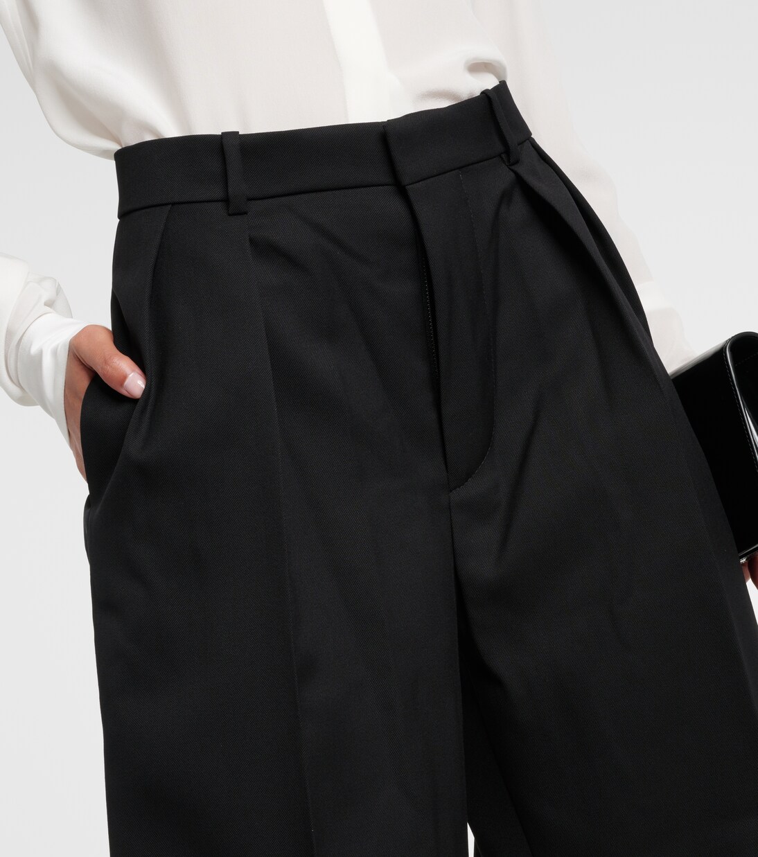 Weite Hose aus Schurwolle | Wardrobe.NYC