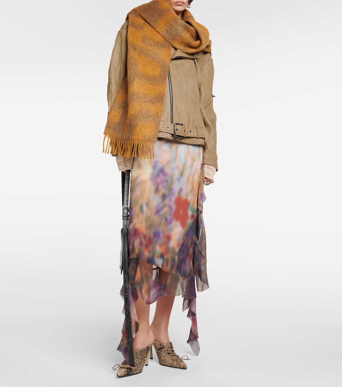 Logo wool-blend scarf | Acne Studios