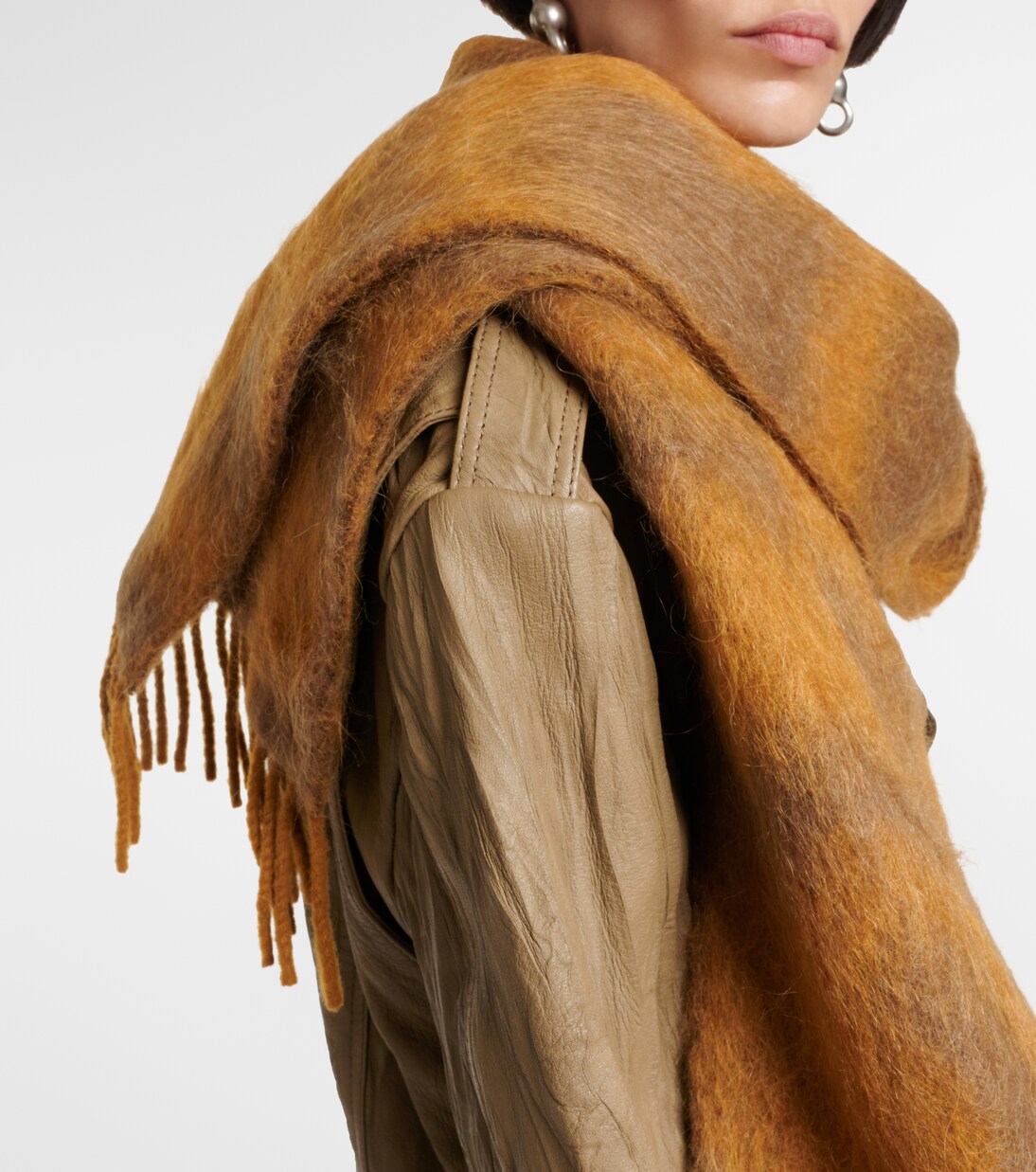 Logo wool-blend scarf | Acne Studios