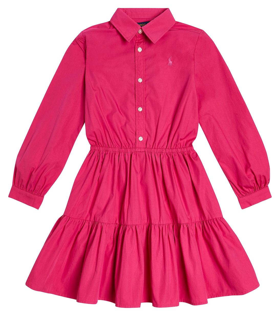 Tiered cotton poplin dress | Polo Ralph Lauren Kids