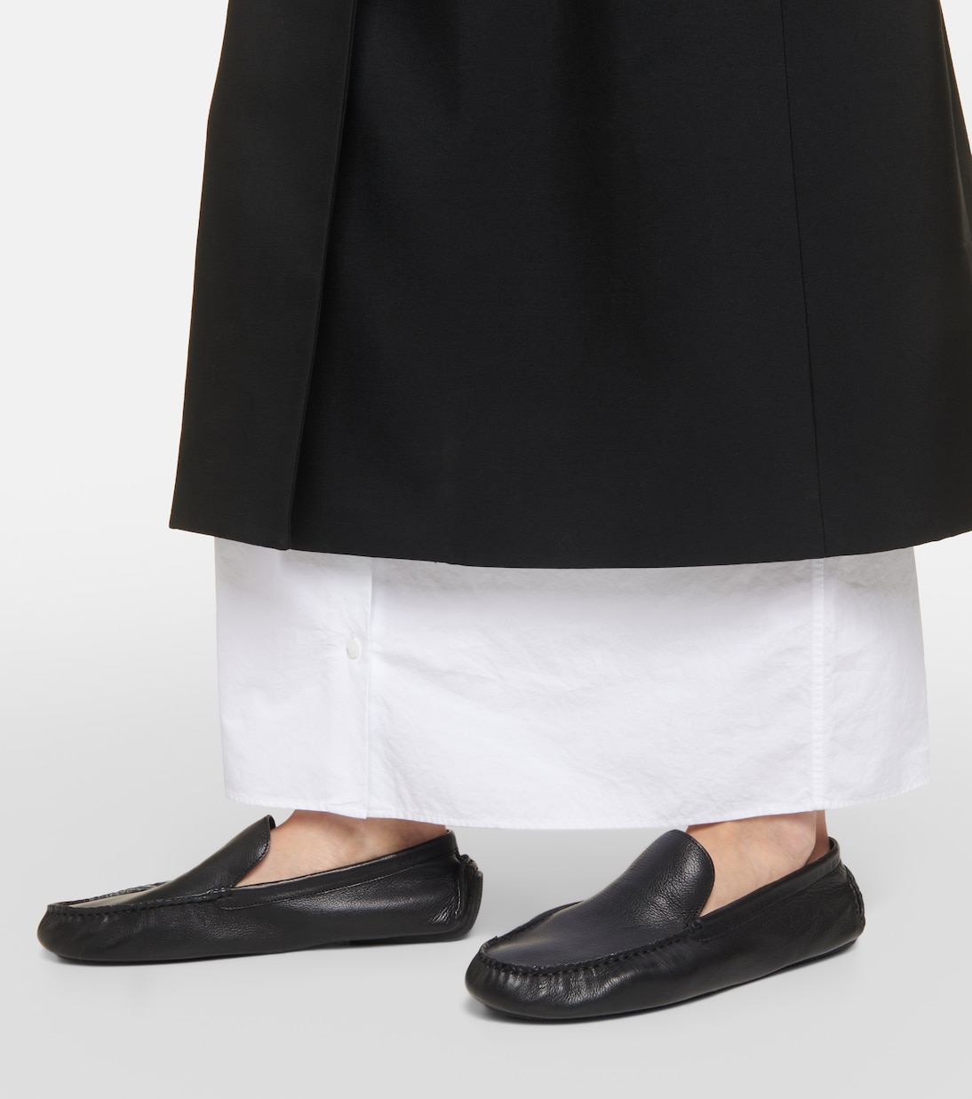 Lucca leather moccasins | The Row