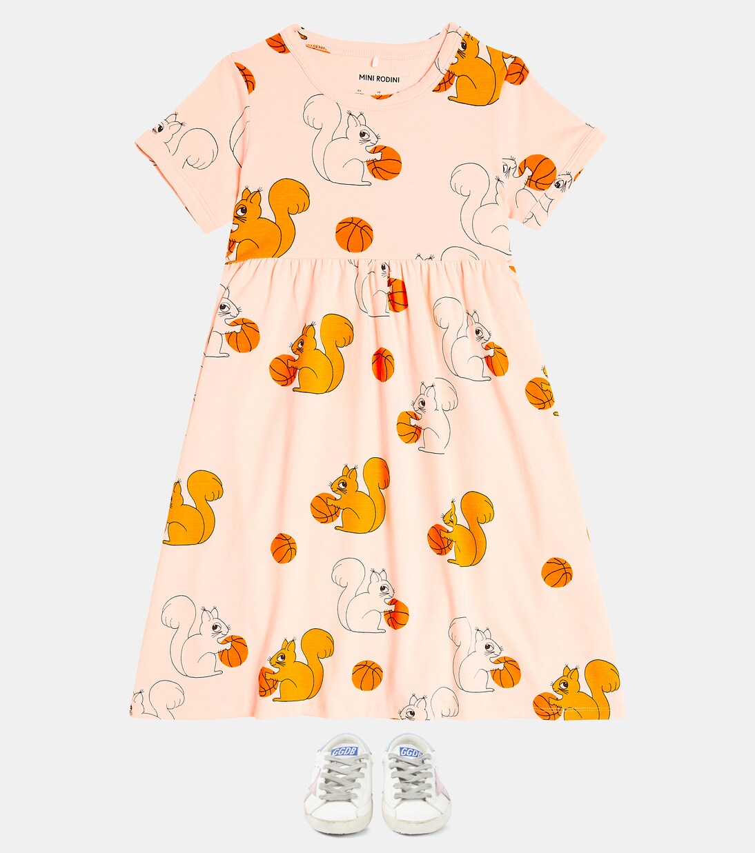 Robe Squirrels en coton mélangé | Mini Rodini