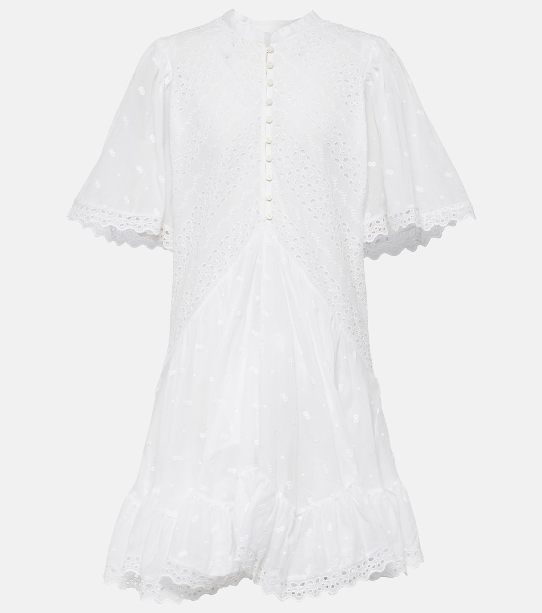 Robe Slayae brodée en coton | Marant Etoile