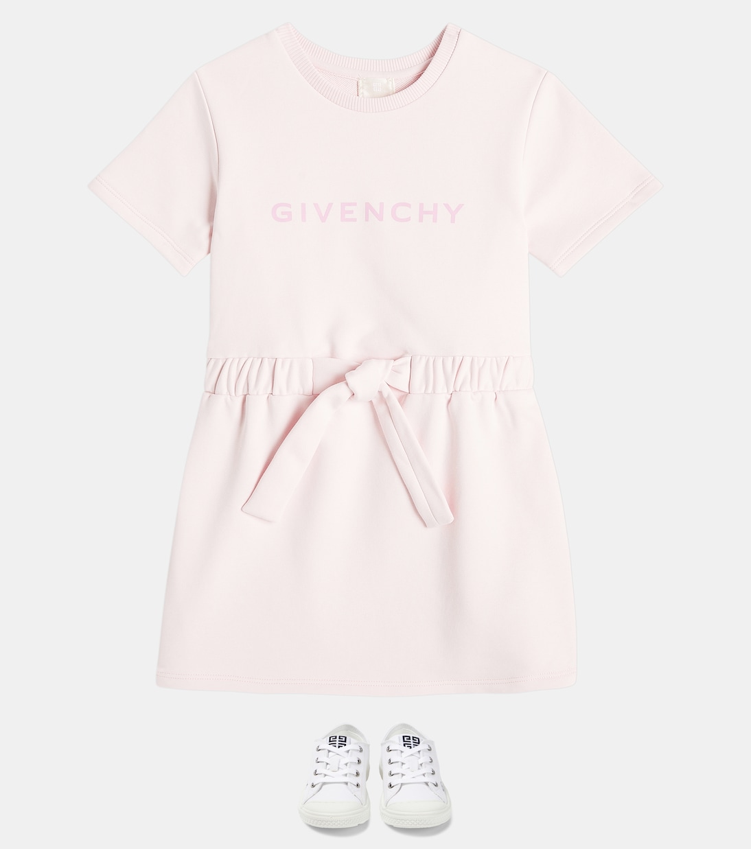 Logo cotton-blend dress | Givenchy Kids
