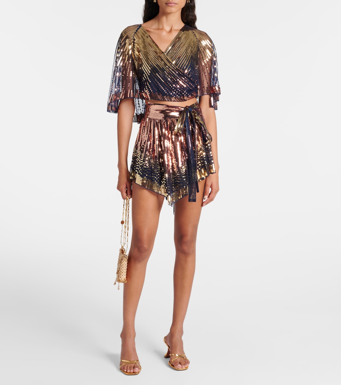 Shorts mit Pailletten | Rabanne