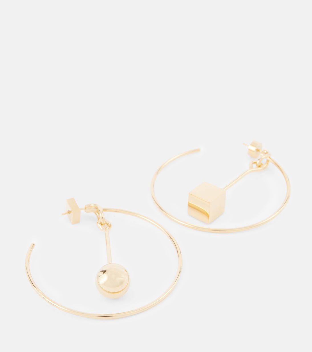 Asymmetric hoop earrings | Jacquemus
