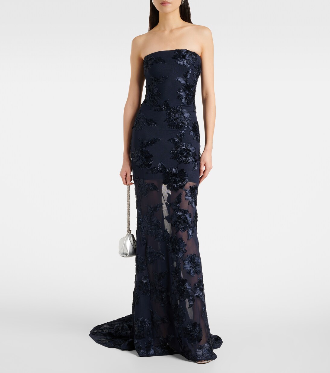 3D mesh maxi dress | Rotate