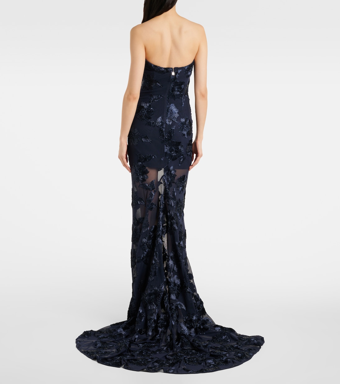 3D mesh maxi dress | Rotate