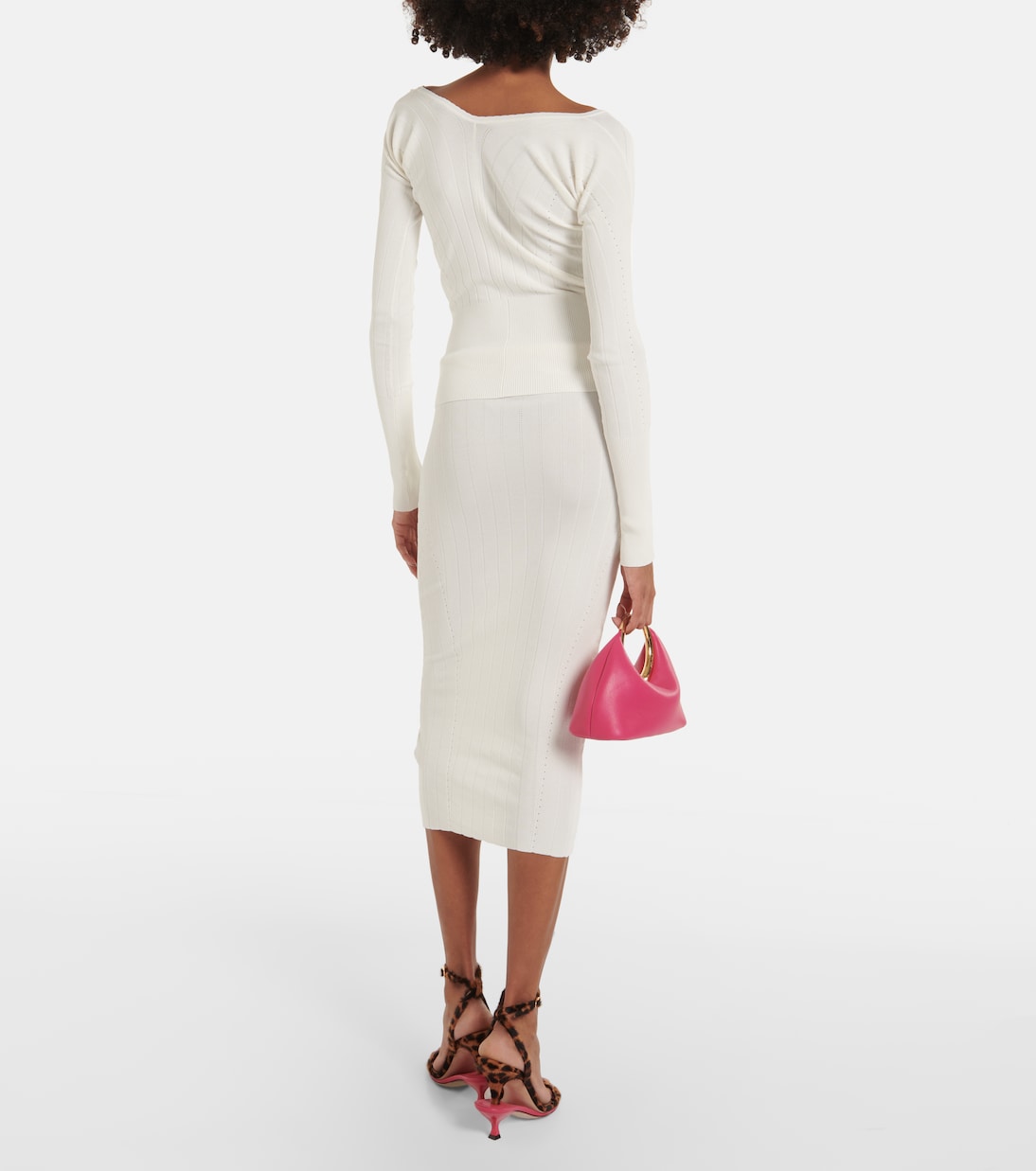 Le Haut Pralù scalloped ribbed-knit top | Jacquemus