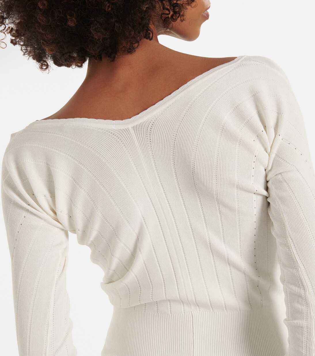 Le Haut Pralù scalloped ribbed-knit top | Jacquemus