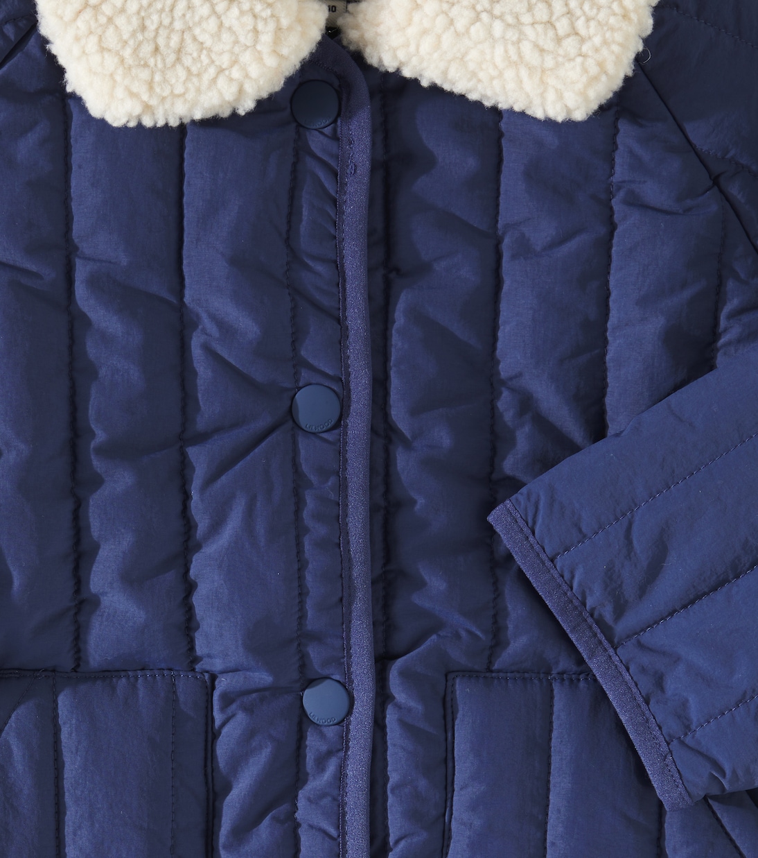 Giro faux shearling-trimmed quilted jacket | Liewood