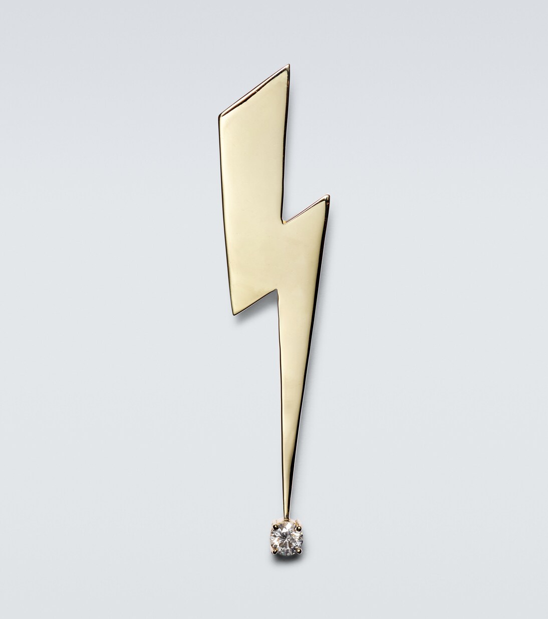 Brosche Lightning Bolt aus 14kt Gelbgold mit Diamant | Sydney Evan