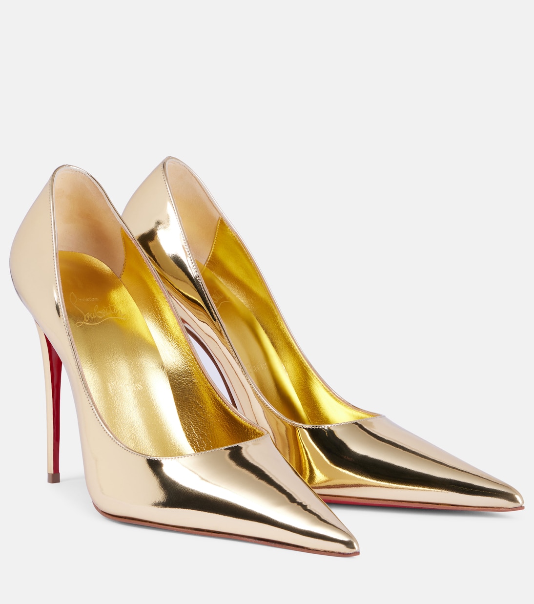 Kate Max mirrored leather pumps | Christian Louboutin